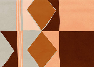 Chaotic Ordinariness Orange by Wall&decò, wallpaper mural