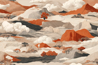 Cloudscape Beige by Wall&decò, wallpaper mural