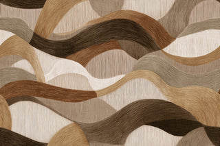 Eunoia Waves Beige by Wall&decò, wallpaper mural