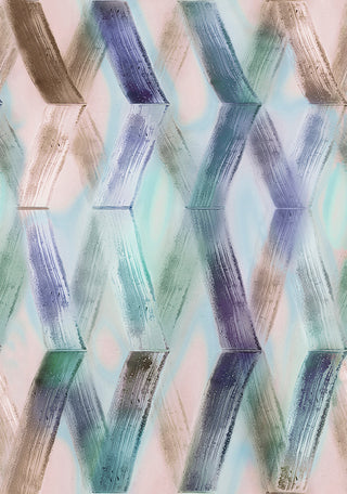 Krosselight Green by Wall&decò, wallpaper mural