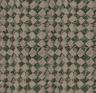 Lozenge Green by Wall&decò, wallpaper mural