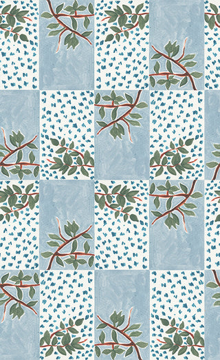 Turn Around Blue by Wall&decò, wallpaper mural