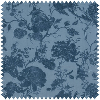 Artemis Cut-Velvet Cerulean