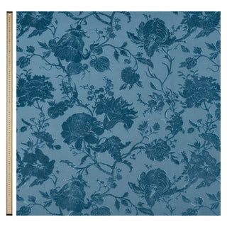 Artemis Cut-Velvet Cerulean
