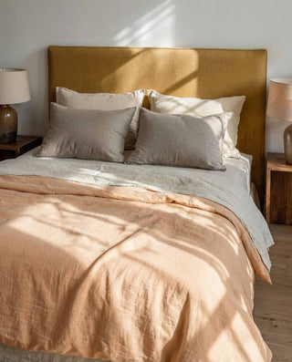 Aura Ambar linen fabric by Coordonné