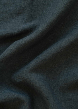 Aura Denim linen fabric close-up by Coordonné