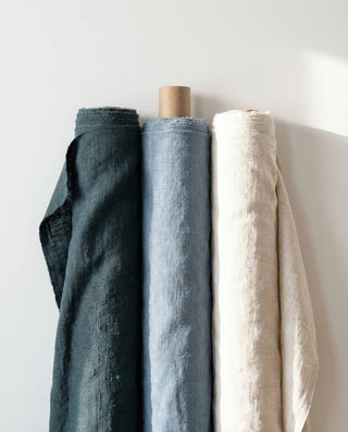 Aura Oceano linen fabric by Coordonné