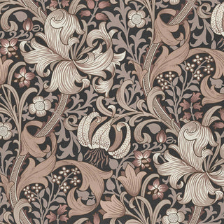 Golden Lily Black by House of Hackney, wallpaper