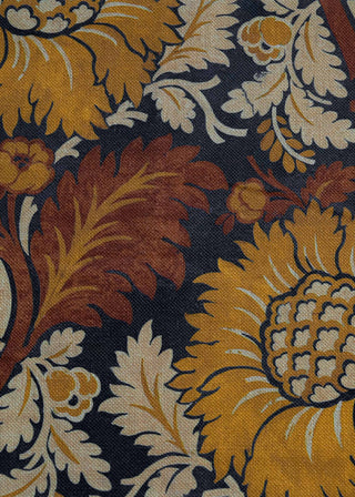 Chinese Damask Linen Curry by Coordonné, fabric