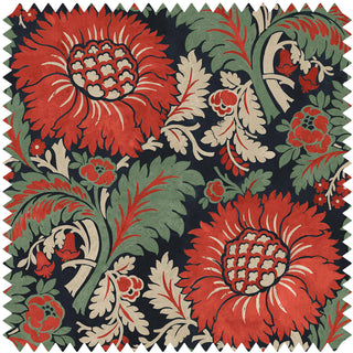 Chinese Damask Linen Ruby