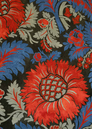 Chinese Damask Linen Sapphire by Coordonné, fabric