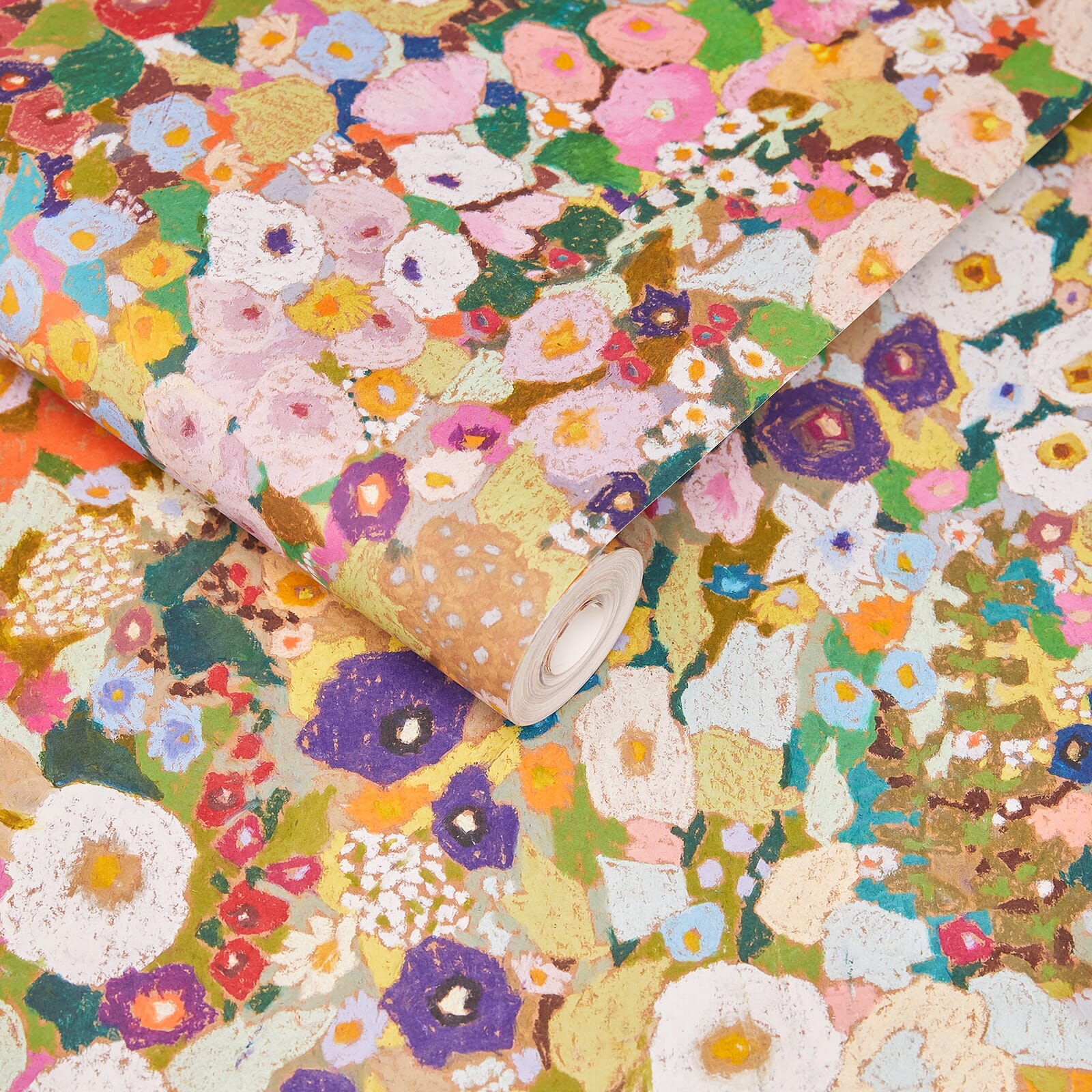 Hollyhocks Spring by House of Hackney | Designer Wallpaper Mural
