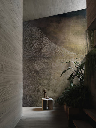 Ephemera Blue by Wall&decò, wallpaper mural