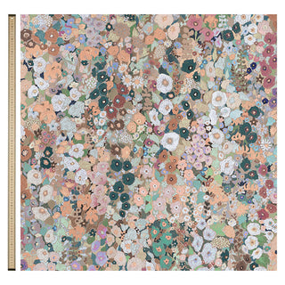Hollyhocks Cotton Linen Prairie by House of Hackney, fabric