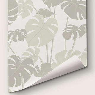 Mighty Monstera Linen Service by Abnormals Anonymous, wallpaper