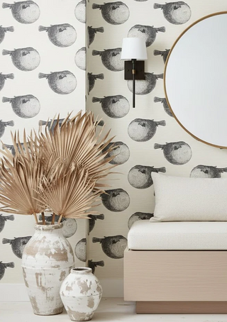 Mr. Blow White Sisal Salt+Pepper by Abnormals Anonymous, wallpaper