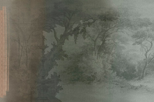 Sonata Green by Glamora, wallpaper mural