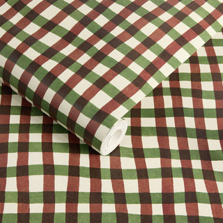 Artist's Check Carnelian by House of Hackney, wallpaper