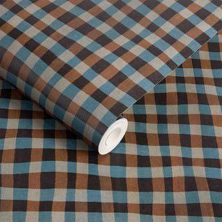Artist's Check Noir by House of Hackney, wallpaper