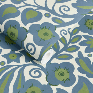 Sylvester Delphinium by House of Hackney, wallpaper