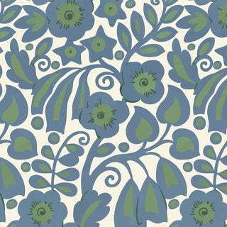 Sylvester Delphinium by House of Hackney, wallpaper