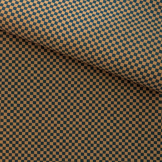 Checker Cognac Grasscloth