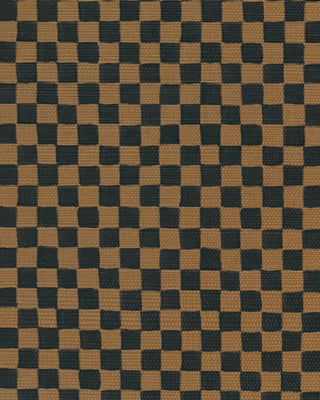 Checker Cognac Grasscloth