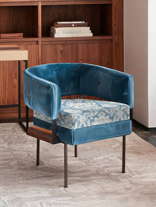 Venetian Damask Cotton Aqua