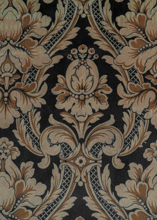 Venetian Damask Cotton Onyx
