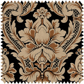 Venetian Damask Cotton Onyx